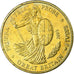Great Britain, Fantasy euro patterns, 50 Euro Cent, 2003, EF(40-45), Brass