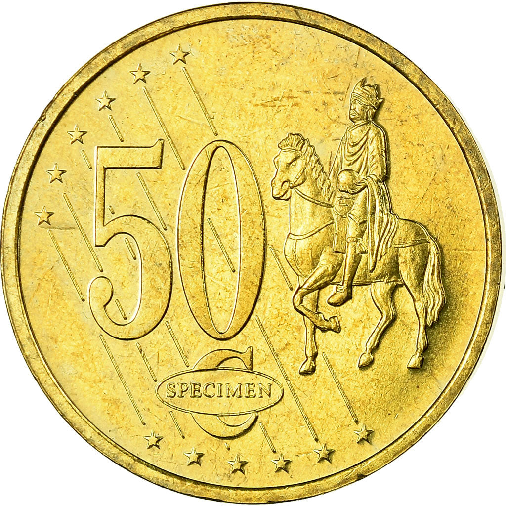 Great Britain, Fantasy euro patterns, 50 Euro Cent, 2003, EF(40-45), Brass