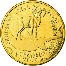 Cypr, Fantasy euro patterns, 10 Euro Cent, 2003, MS(63), Mosiądz