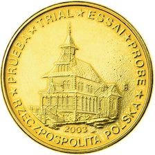 Polska, Fantasy euro patterns, 10 Euro Cent, 2003, MS(63), Mosiądz