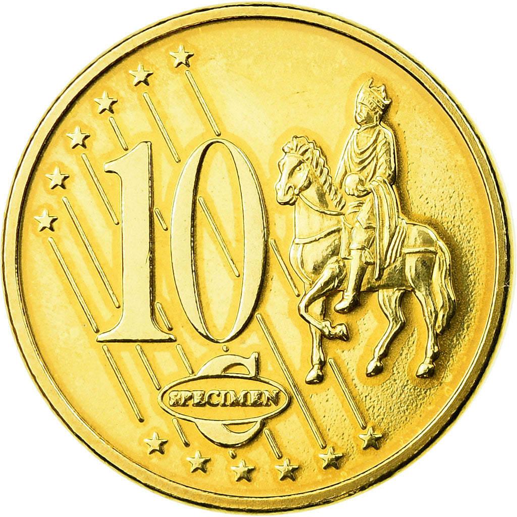 Polska, Fantasy euro patterns, 10 Euro Cent, 2003, MS(63), Mosiądz