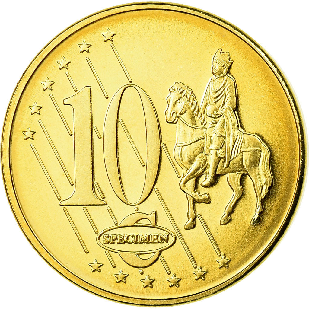 Lithuania, Fantasy euro patterns, 10 Euro Cent, 2003, SPL, Laiton
