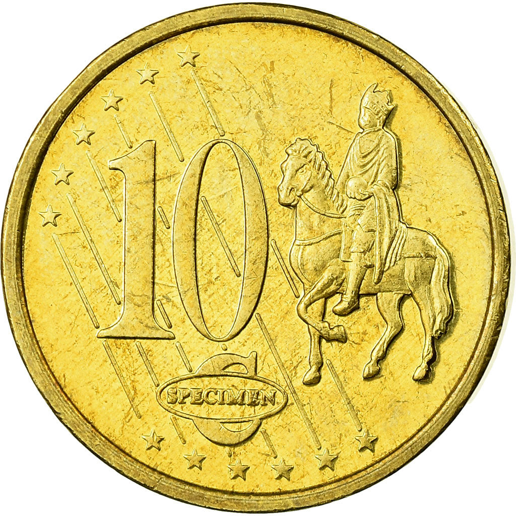 Tschechische Republik, Fantasy euro patterns, 10 Euro Cent, 2003, SS, Messing