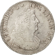 FRANCE, Écu aux palmes, ECU, 1694, Paris, KM #298.1, VF(30-35), Silver, Gadoury