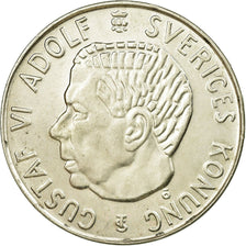 Coin, Sweden, Gustaf VI, 5 Kronor, 1954, AU(55-58), Silver, KM:829