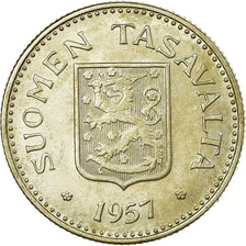 Coin, Finland, 200 Markkaa, 1957, AU(55-58), Silver, KM:42