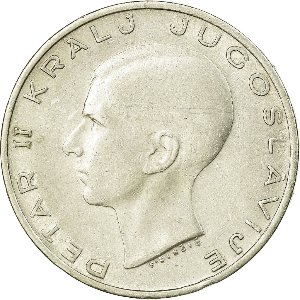 Coin, Yugoslavia, Petar II, 20 Dinara, 1938, EF(40-45), Silver, KM:23