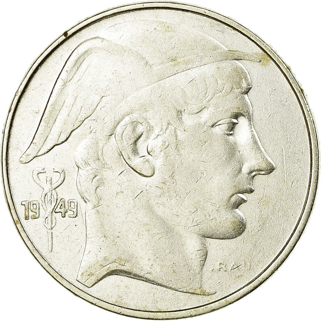 Coin, Belgium, 20 Francs, 20 Frank, 1949, EF(40-45), Silver, KM:140.1