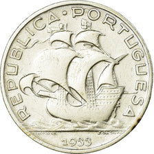 Coin, Portugal, 5 Escudos, 1933, EF(40-45), Silver, KM:581