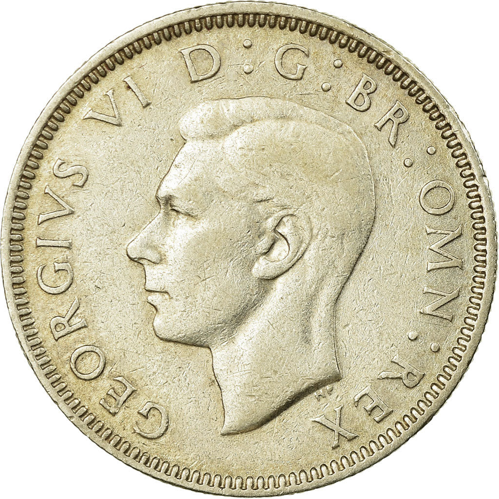 Coin, Great Britain, George VI, Shilling, 1942, EF(40-45), Silver, KM:854