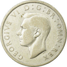 Monnaie, Grande-Bretagne, George VI, 1/2 Crown, 1943, SUP, Argent, KM:856