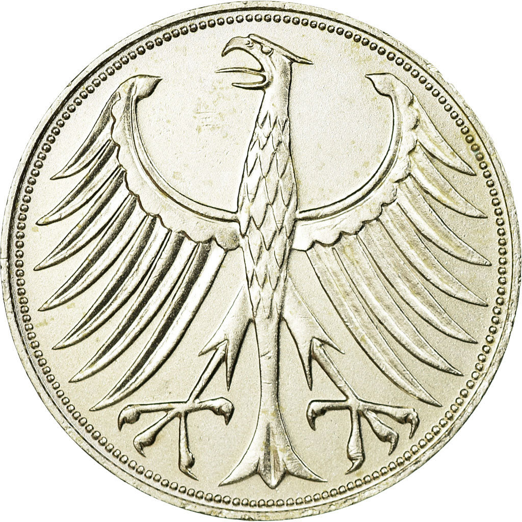 Coin, GERMANY - FEDERAL REPUBLIC, 5 Mark, 1971, Munich, AU(55-58), Silver