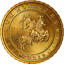 Monaco, 10 Euro Cent, 2002, Paris, FDC, Tin, KM:170