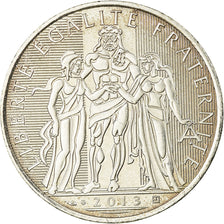 France, 10 Euro, 2013, AU(55-58), Silver, KM:2073