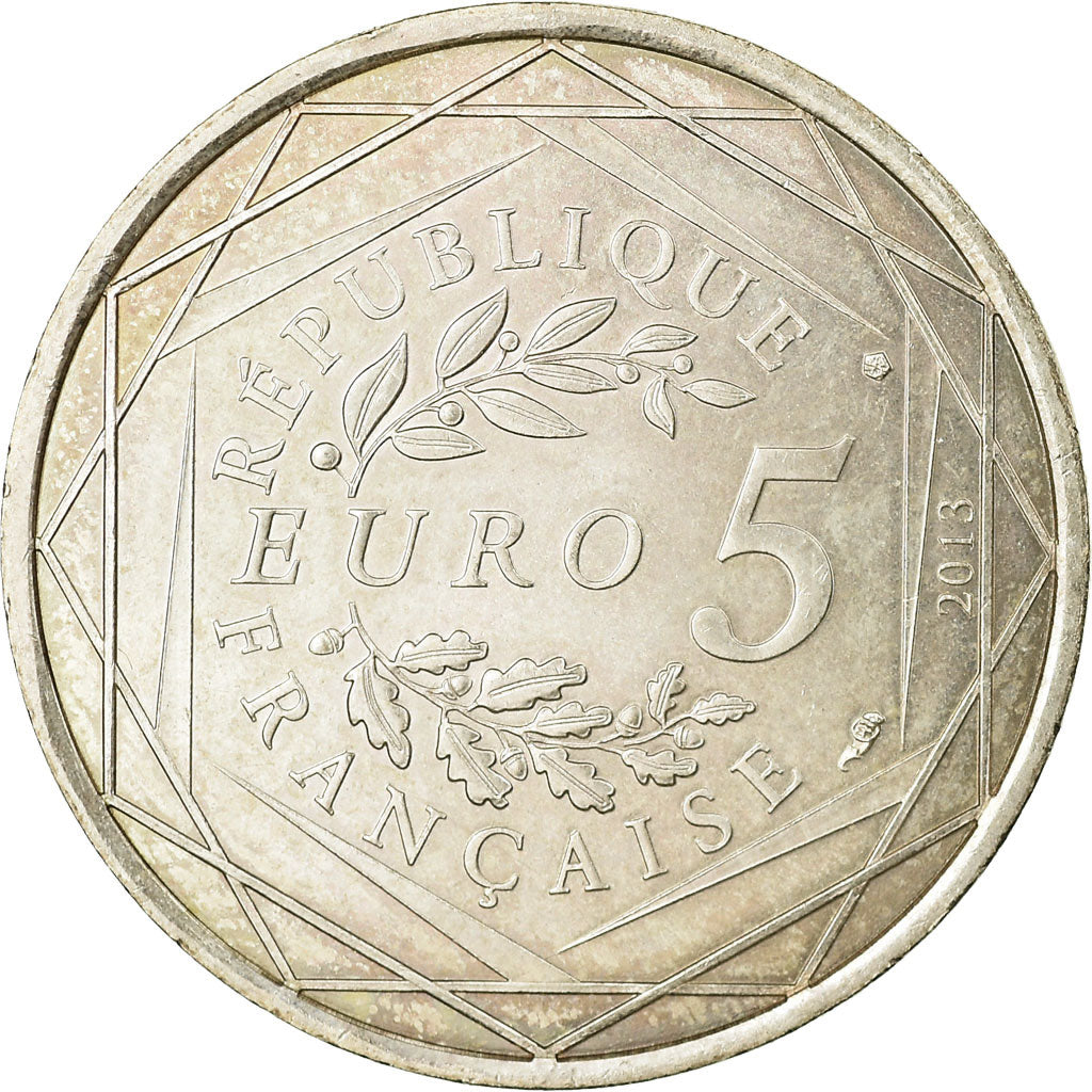 Frankreich, Fraternité, 5 Euros, 2013, VZ, Silber, Gadoury:EU647