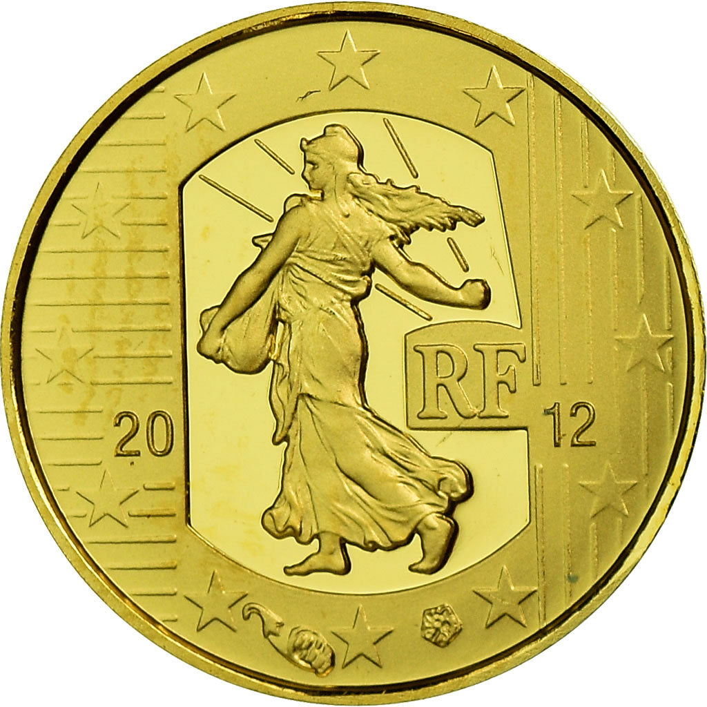 France, Semeuse, 5 Euro, 2012, BE, MS(65-70), Gold, Gadoury:EU525, KM:1890