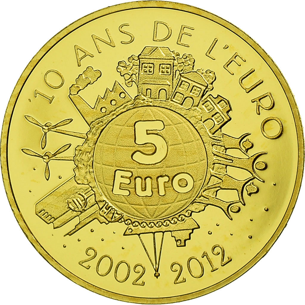 France, Semeuse, 5 Euro, 2012, BE, MS(65-70), Gold, Gadoury:EU525, KM:1890