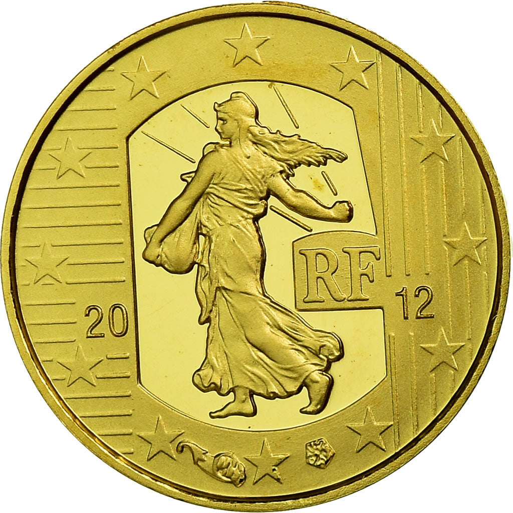 France, Semeuse, 5 Euro, 2012, BE, MS(65-70), Gold, Gadoury:EU525, KM:1890