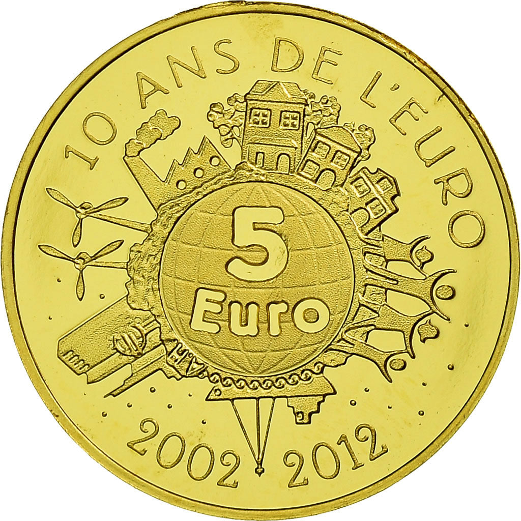 France, Semeuse, 5 Euro, 2012, BE, MS(65-70), Gold, Gadoury:EU525, KM:1890