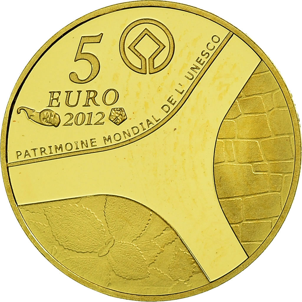Francja, 5 Euro, UNESCO, 2012, BE, MS(65-70), Złoto, Gadoury:EU556, KM:1907