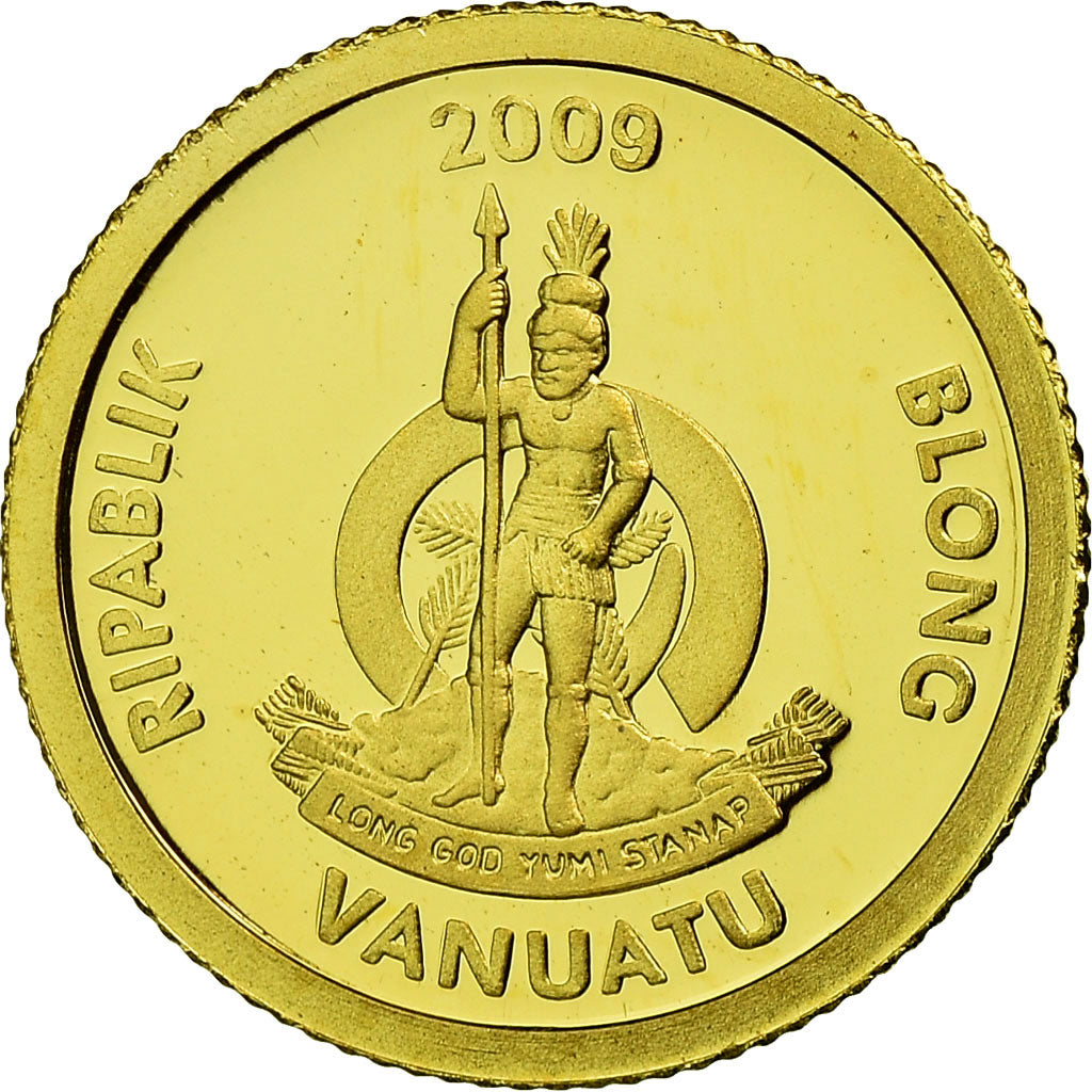 Coin, Vanuatu, 20 Vatu, 2009, B.H. Mayer, Proof, MS(65-70), Gold, KM:60