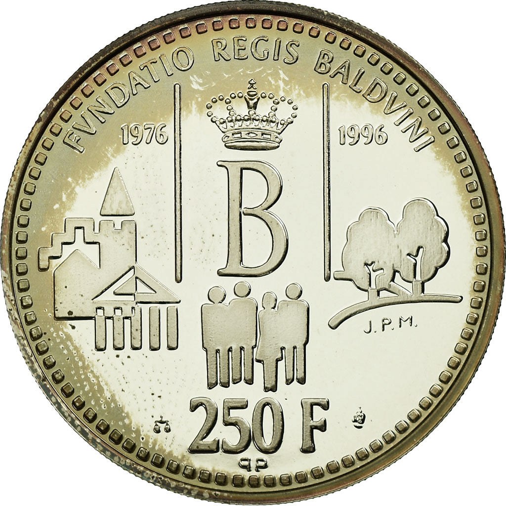 Coin, Belgium, 250 Francs, 250 Frank, 1996, Brussels, Proof, MS(65-70), Silver
