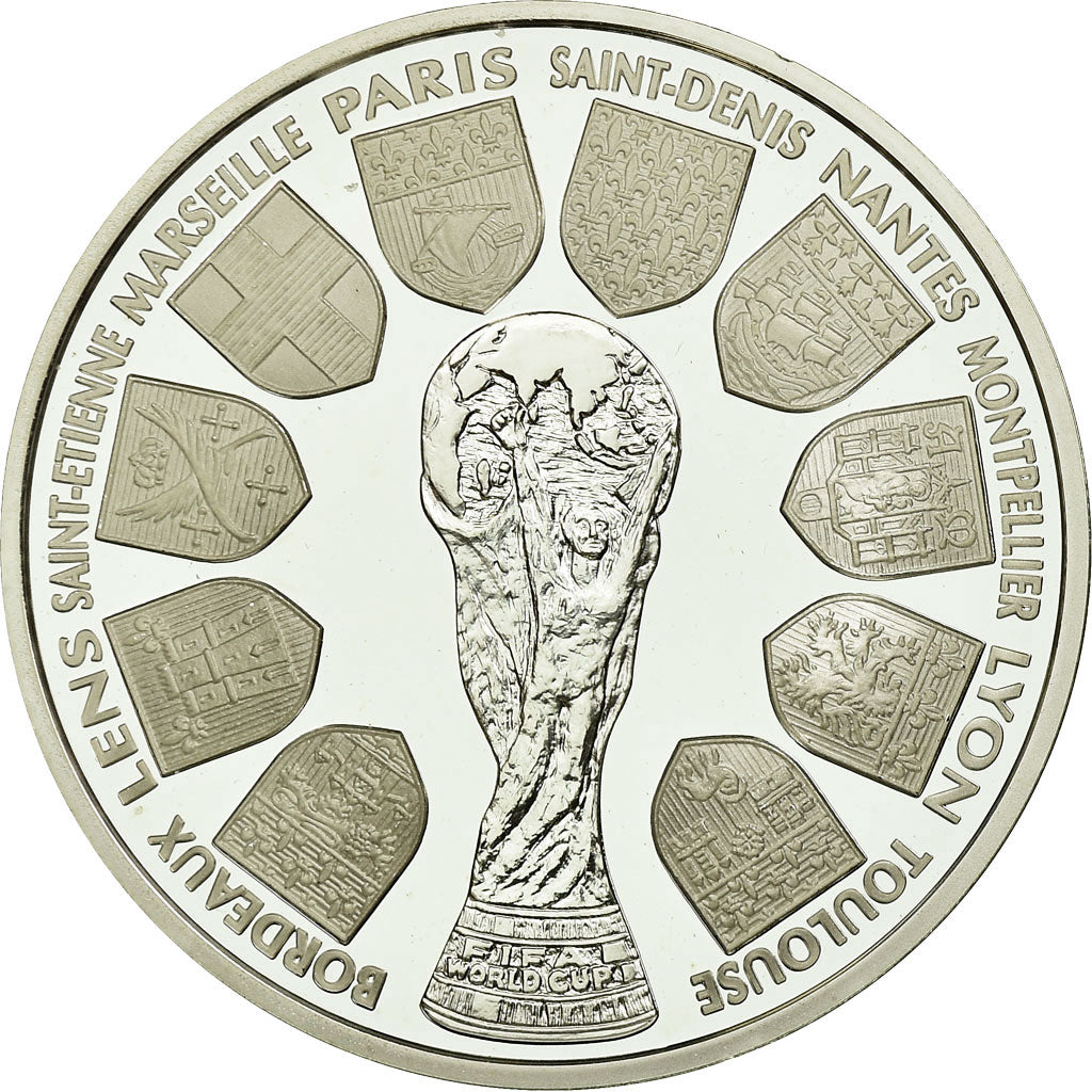 Moeda, França, 10 Francs, 1998, Paris, BE, MS(65-70), Prata, KM:1167