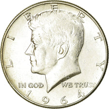 Coin, United States, Kennedy Half Dollar, Half Dollar, 1964, U.S. Mint