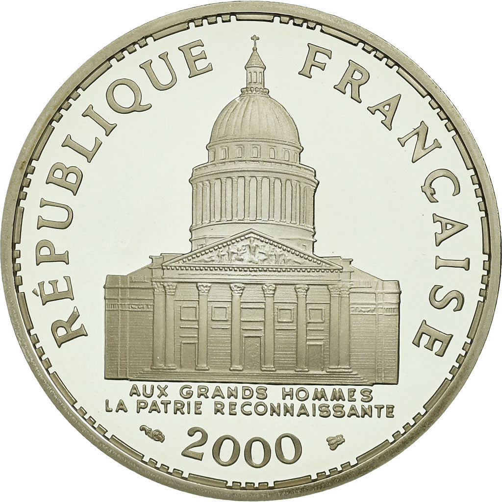 Coin, France, Panthéon, 100 Francs, 2000, Paris, BE, MS(65-70), Silver