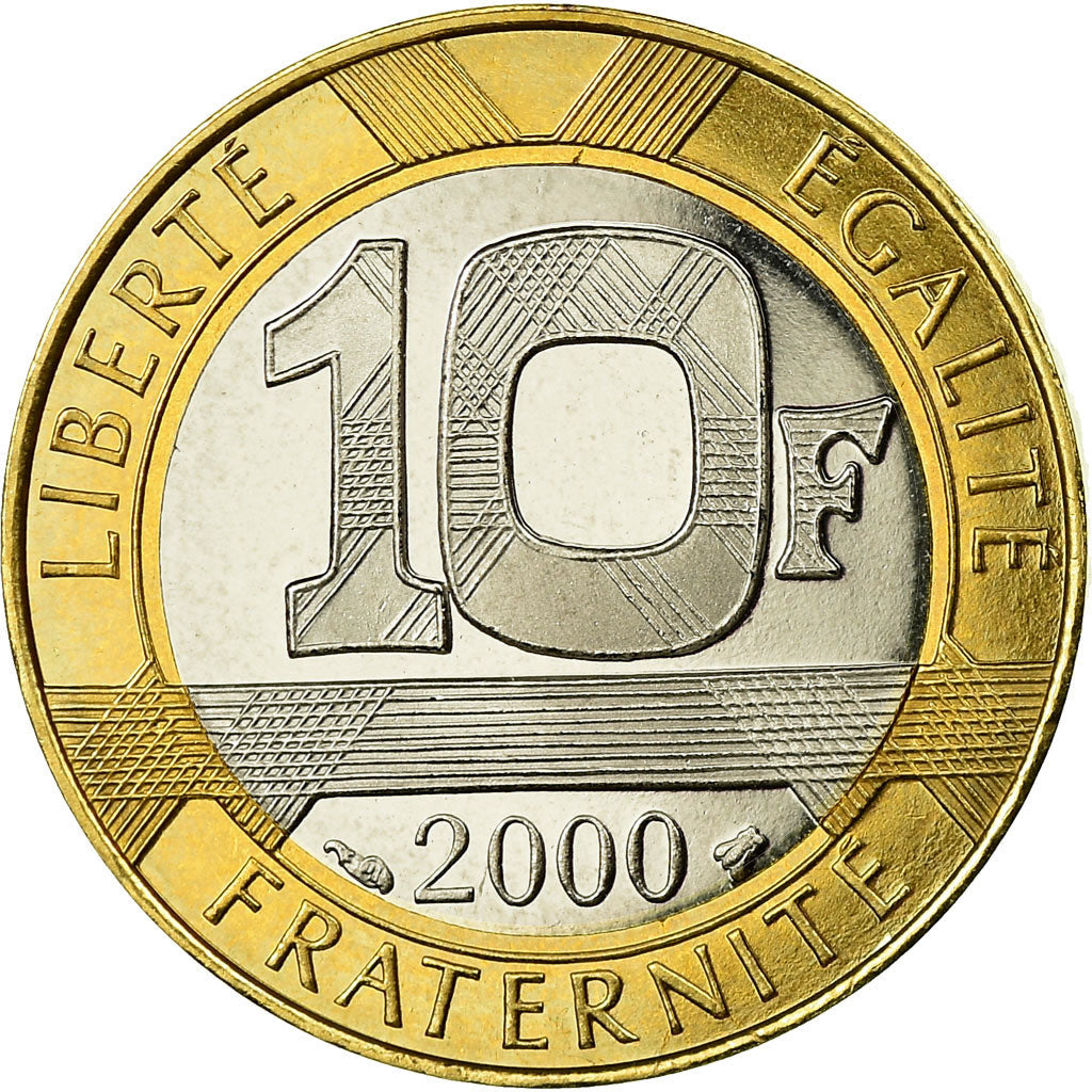 Moneta, Francia, Génie, 10 Francs, 2000, Paris, BE, FDC, Alluminio-bronzo