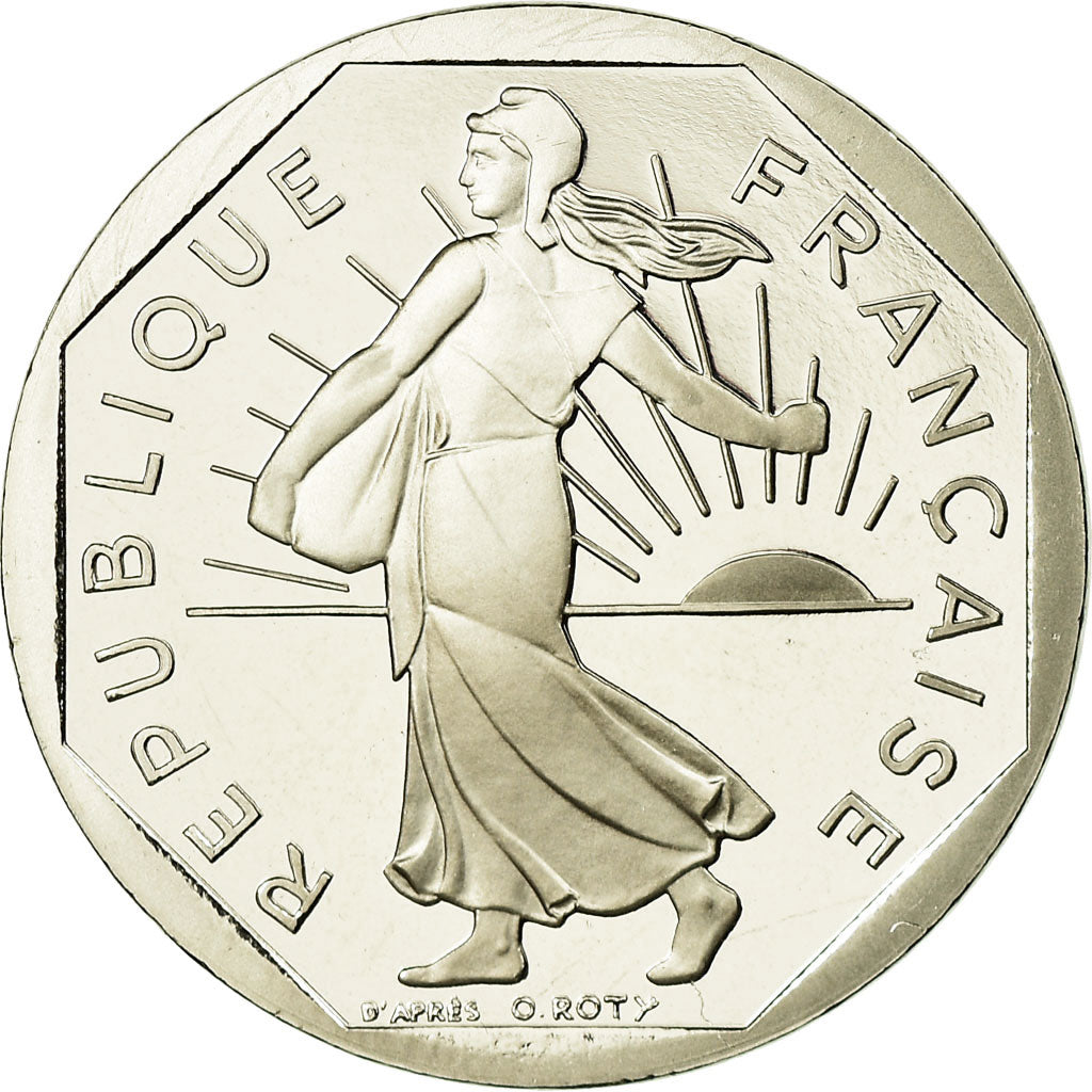 Moneda, Francia, Semeuse, 2 Francs, 2000, Paris, BE, FDC, Níquel, KM:942.2