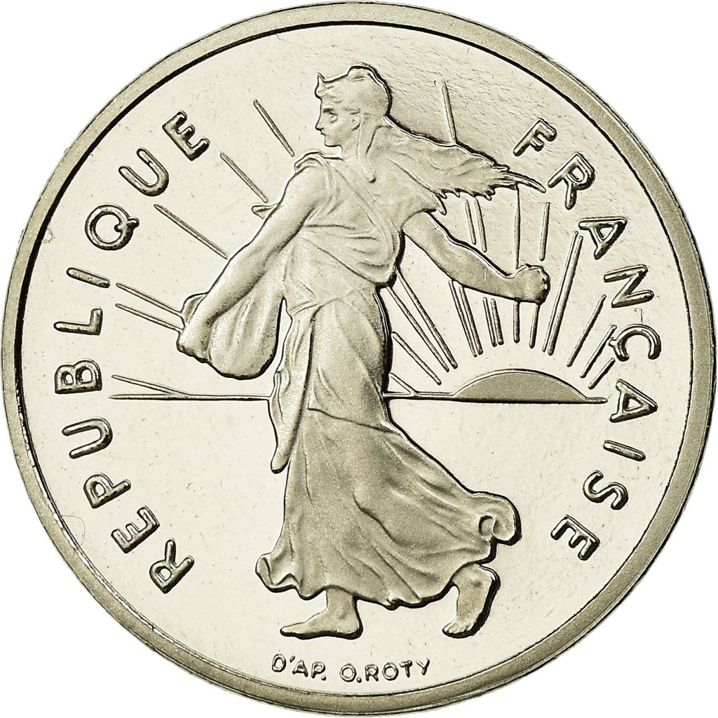 Moneta, Francja, Semeuse, 1/2 Franc, 2000, Paris, BE, MS(65-70), Nikiel