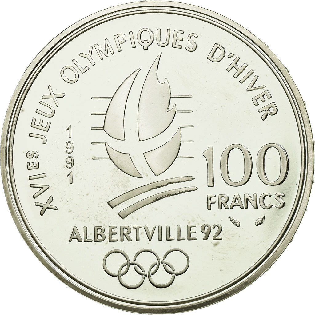 Coin, France, 100 Francs, 1991, BE, MS(65-70), Silver, KM:993, Gadoury:C16