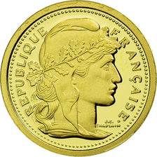 Francia, medalla, Réplique 20 Francs 1909, FDC, Oro