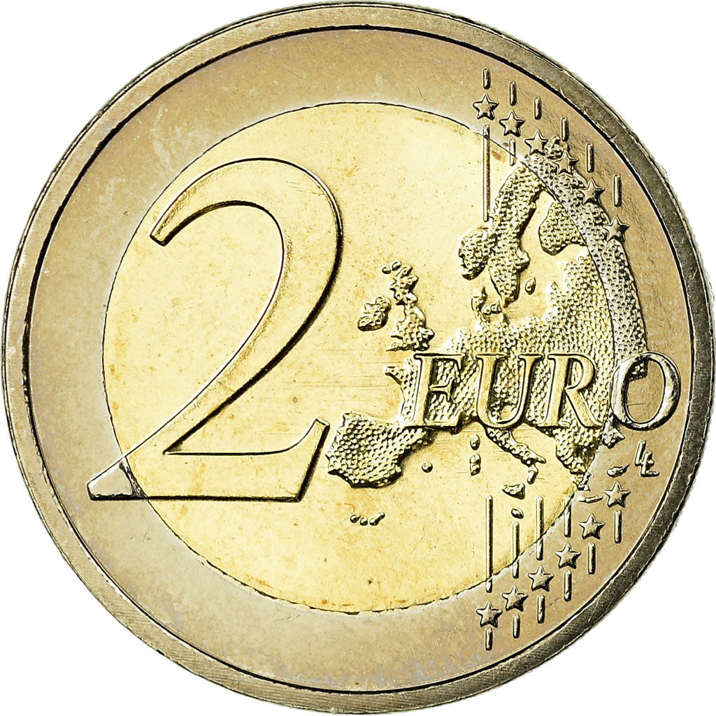 Malta, 2 Euro, 10 ans de l'Euro, 2012, AU(55-58), Bi-Metallic, KM:139