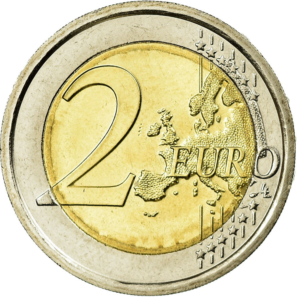Italië, 2 Euro, 10 ans de l'Euro, 2012, PR, Bi-Metallic, KM:350