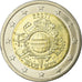 Estonia, 2 Euro, 10 ans de l'Euro, 2012, EBC, Bimetálico, KM:70