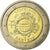 Netherlands, 2 Euro, 10 ans de l'Euro, 2012, AU(55-58), Bi-Metallic, KM:308