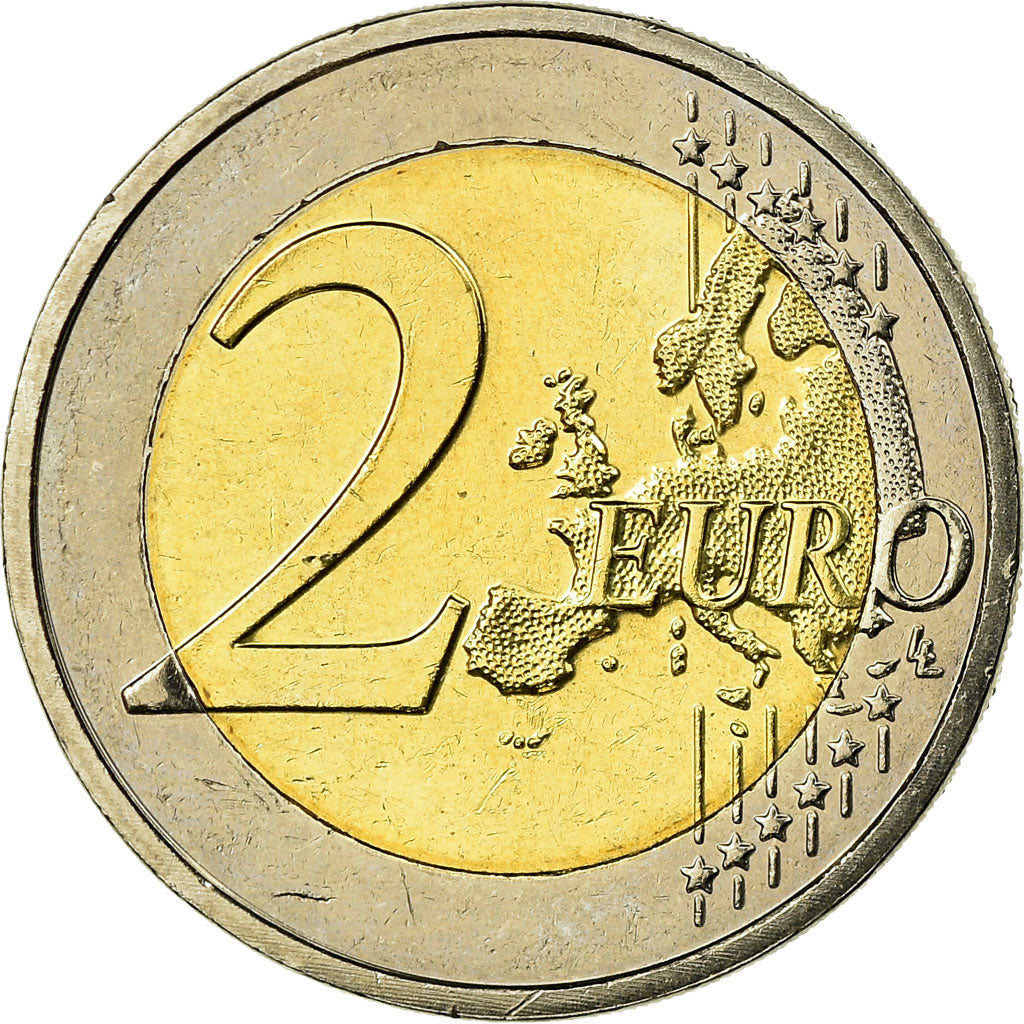 Netherlands, 2 Euro, 10 ans de l'Euro, 2012, AU(55-58), Bi-Metallic, KM:308