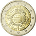 GERMANY - FEDERAL REPUBLIC, 2 Euro, 10 ans de l'Euro, 2012, AU(55-58)