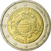 GERMANY - FEDERAL REPUBLIC, 2 Euro, 10 ans de l'Euro, 2012, AU(55-58)