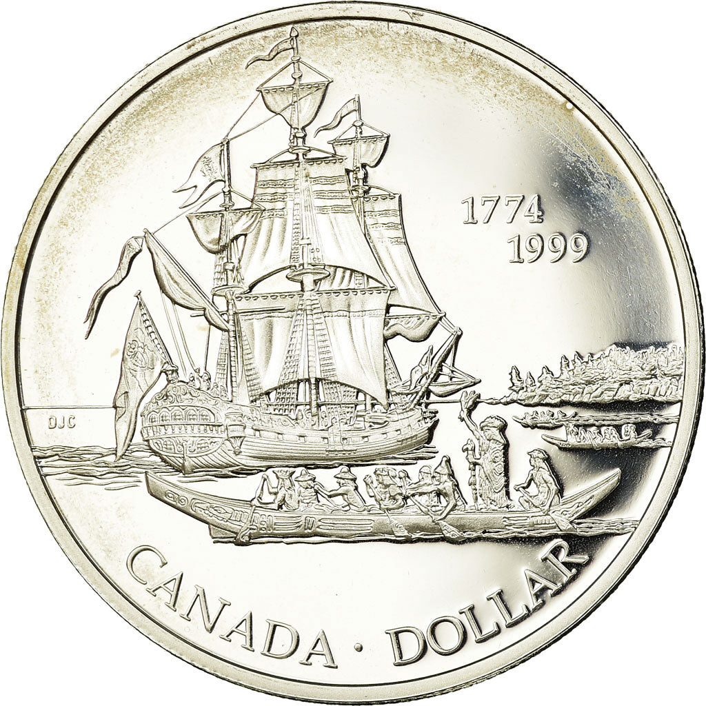 Coin, Canada, Elizabeth II, Dollar, 1999, Royal Canadian Mint, Ottawa, Proof