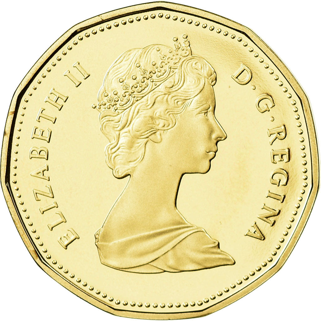 Coin, Canada, Elizabeth II, Dollar, 1989, Royal Canadian Mint, Ottawa, Proof