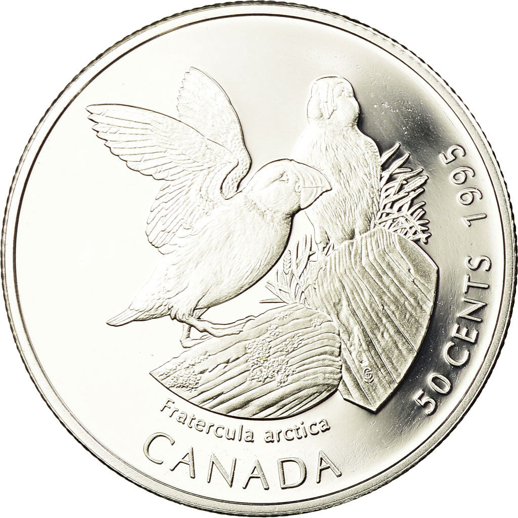 Coin, Canada, Elizabeth II, 50 Cents, 1995, Royal Canadian Mint, Ottawa, Proof