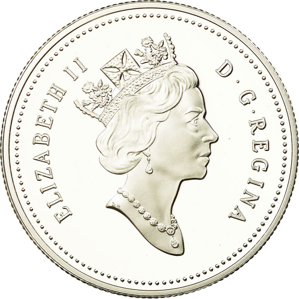 Moneda, Canadá, Elizabeth II, 50 Cents, 1995, Royal Canadian Mint, Ottawa
