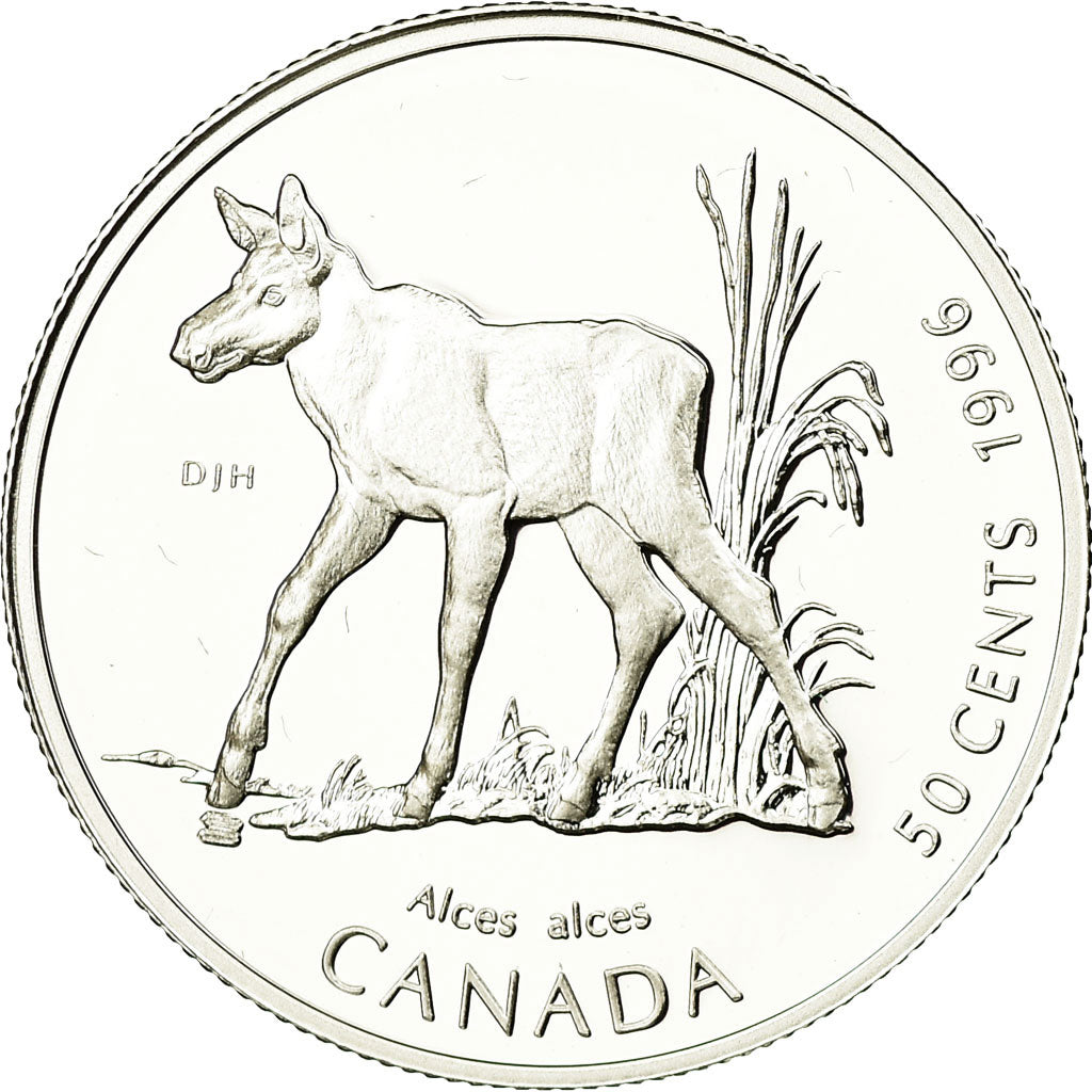 Coin, Canada, Elizabeth II, 50 Cents, 1996, Royal Canadian Mint, Ottawa, Proof