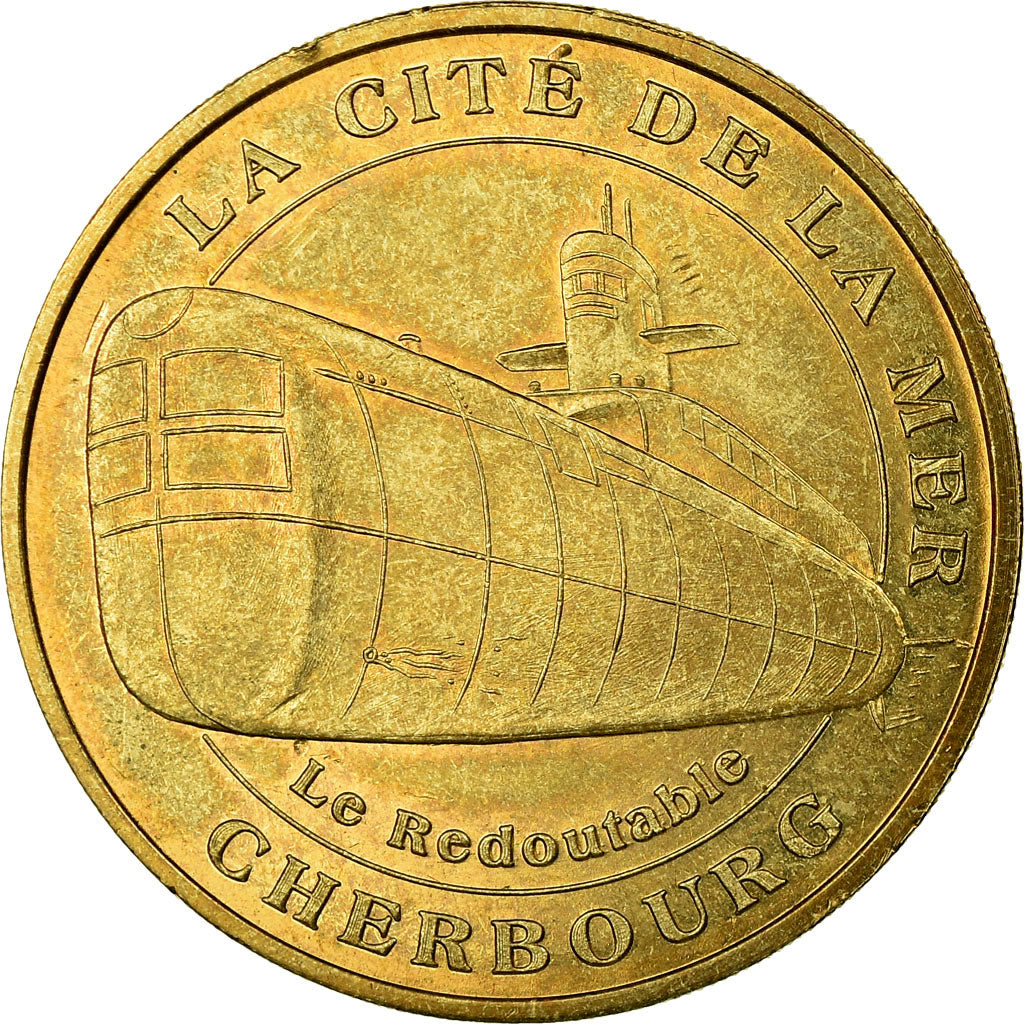 France, Token, Touristic token, Cherbourg - Cité de la Mer n°2 - le