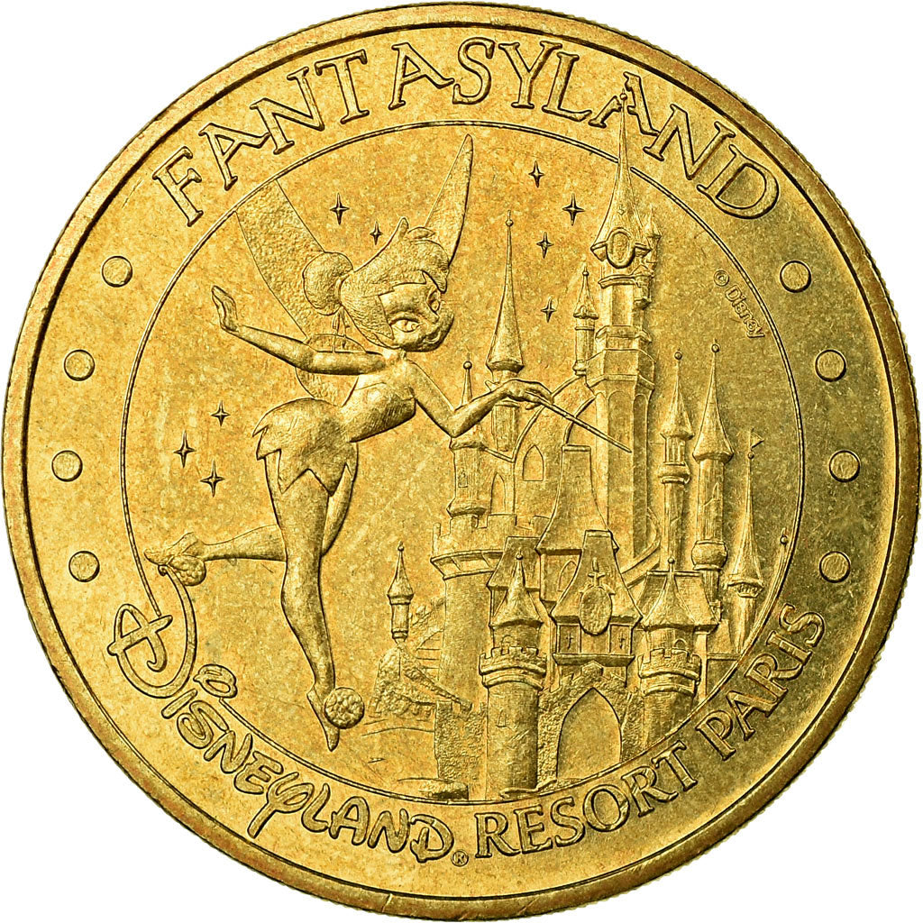 France, Token, Touristic token, Disneyland n°5 - Fantasyland, Arts & Culture