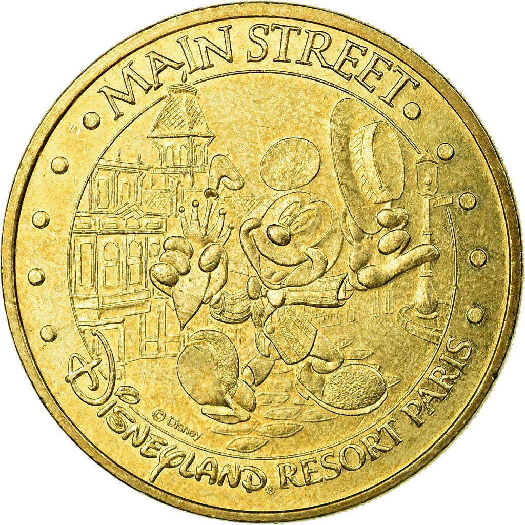 France, Jeton, Jeton Touristique, Disneyland n°3 - Main Street, Arts & Culture