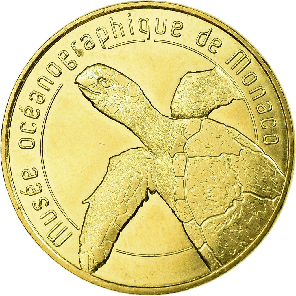 France, Token, Touristic token, Monaco - Musée océanographique - La tortue